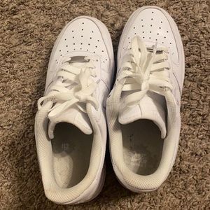Nike Air Force 1s fairly worn